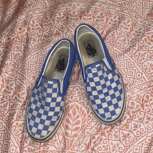 Periwinkle Checkered Vans